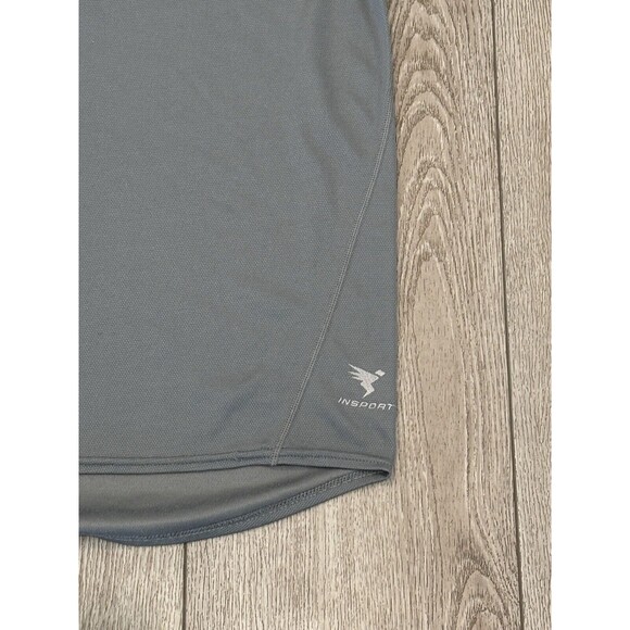 INSPORT POLARTEC Long Sleeve Shirt Grey Men’s Small Made In the USA Hiking - Picture 3 of 7